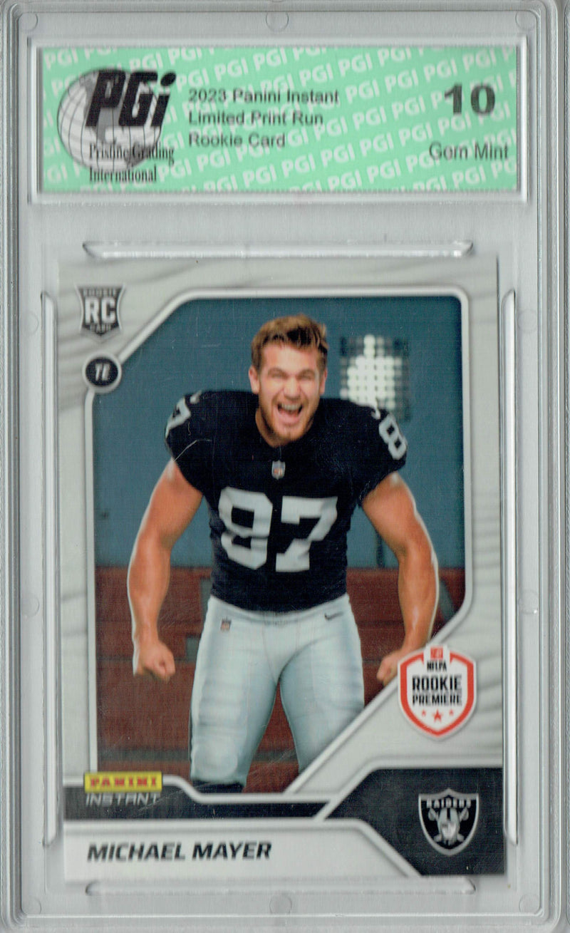 Michael Mayers 2023 Panini Instant 1st Look #13 1 of 517 Rookie Card PGI 10