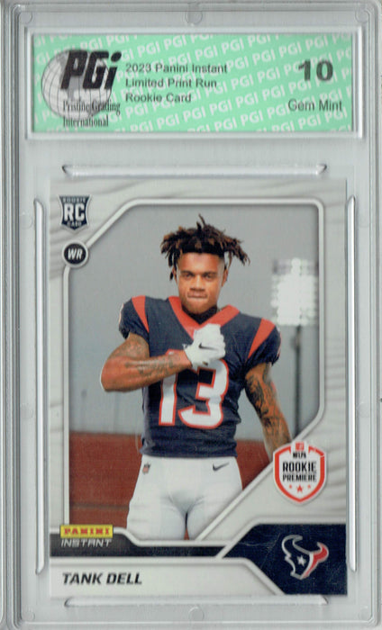 Tank Dell 2023 Panini Instant 1st Look #21 1 of 516 Rookie Card PGI 10