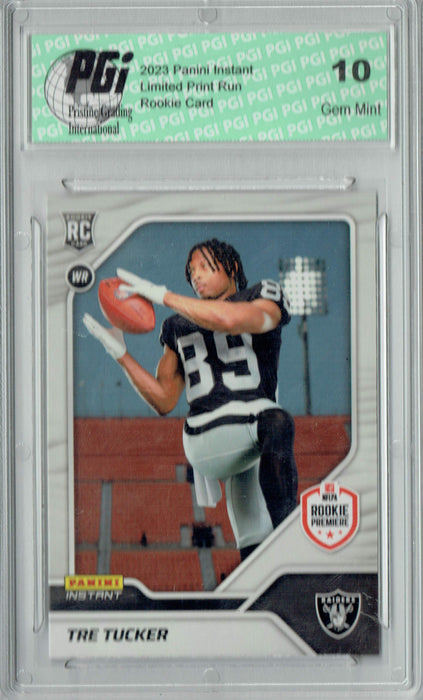 Tre Tucker 2023 Panini Instant 1st Look #29 1 of 516 Rookie Card PGI 10