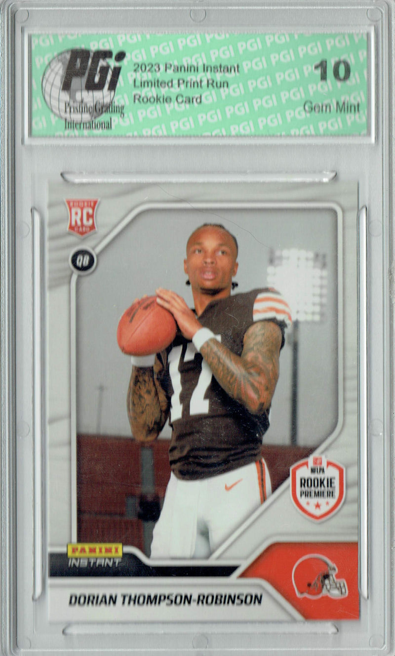 Dorian Thompson-Robinson 2023 Panini Instant 1st Look #36 1/521 Rookie Card PGI 10
