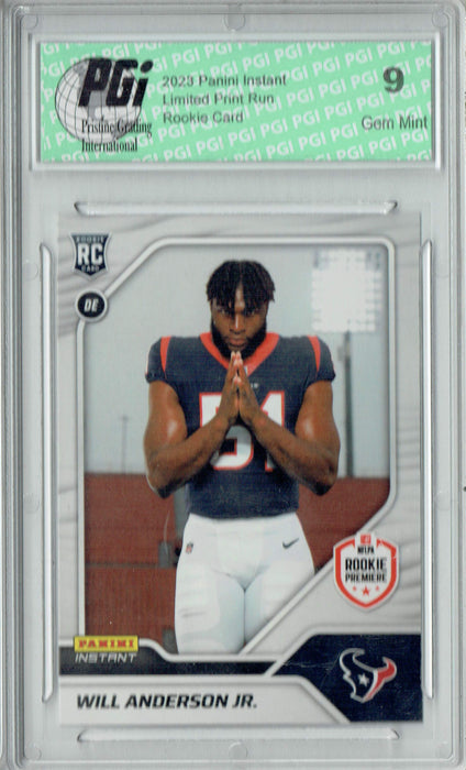 PGI 9 Will Anderson Jr. 2023 Panini Instant #1 1 of 529 Rookie Card
