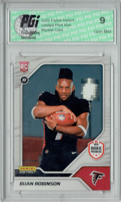 PGI 9 Bijan Robinson 2023 Panini Instant #4 1 of 965 Rookie Card