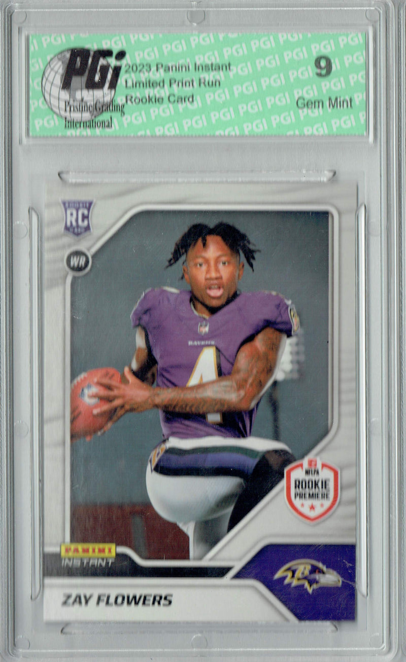 PGI 9 Zay Flowers 2023 Panini Instant #9 1 of 522 Rookie Card