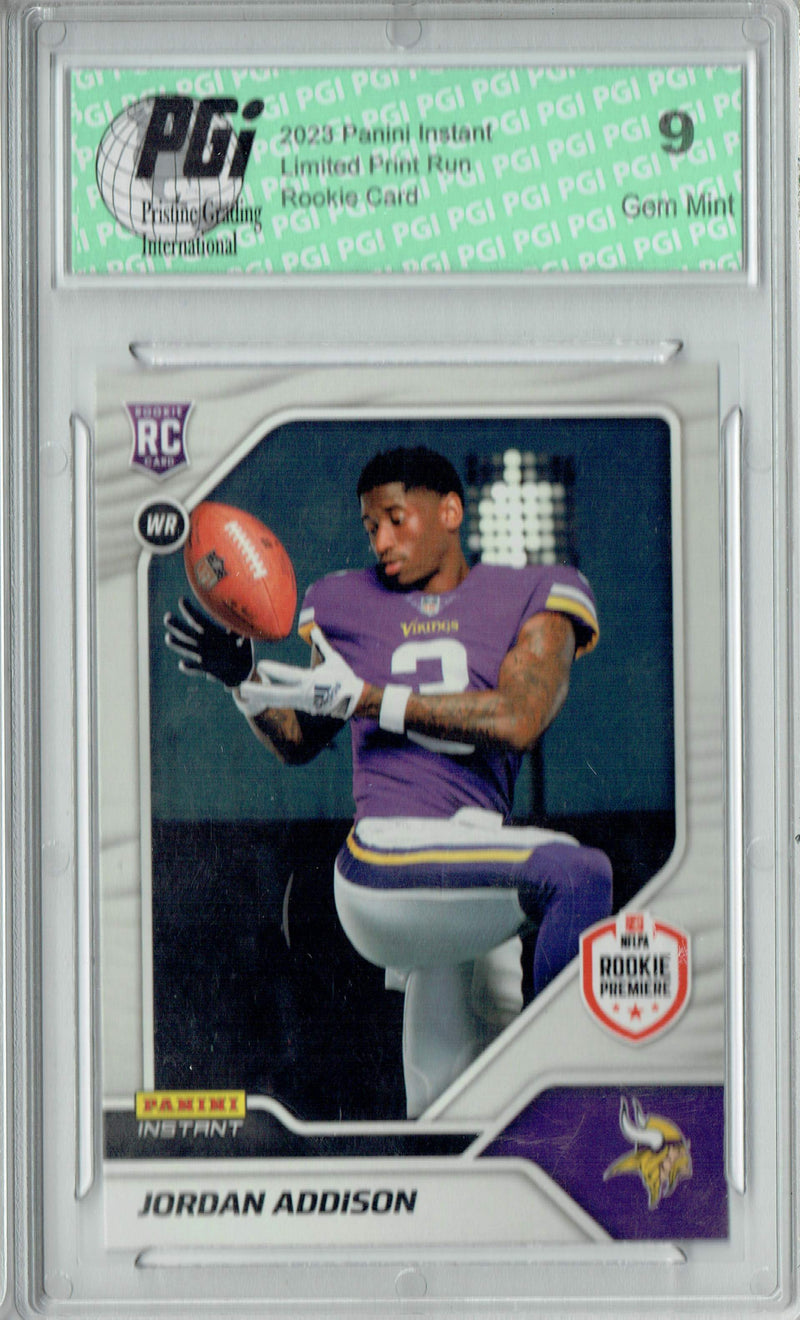 PGI 9 Jordan Addison 2023 Panini Instant #10 1 of 544 Rookie Card