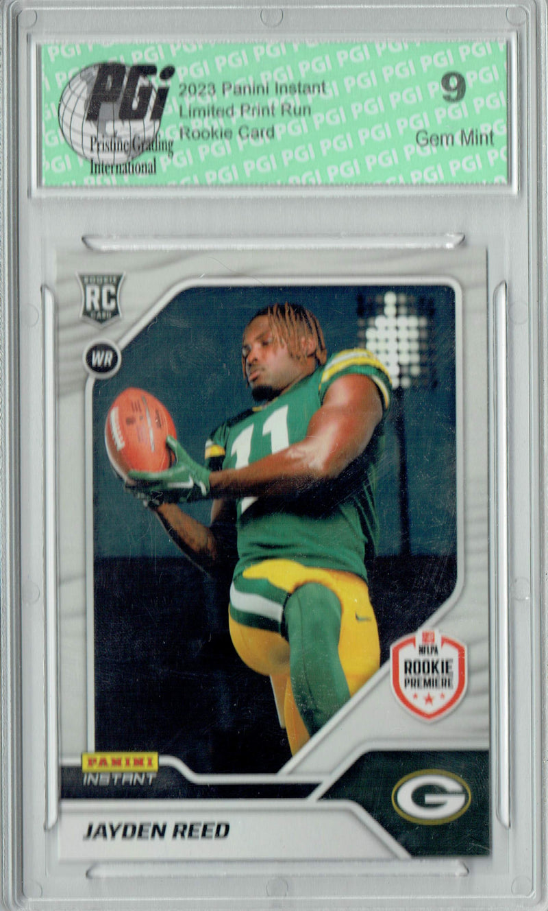 PGI 9 Jayden Reed 2023 Panini Instant #15 1 of 518 Rookie Card