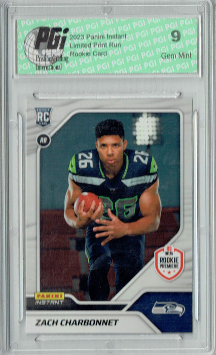 PGI 9 Zach Charbonnet 2023 Panini Instant #16 1 of 517 Rookie Card