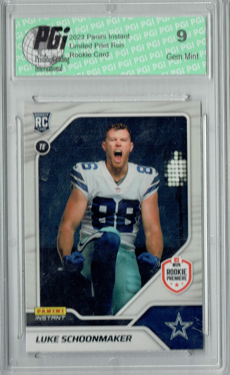 PGI 9 Luke Schoonmaker 2023 Panini Instant #18 1 of 606 Rookie Card