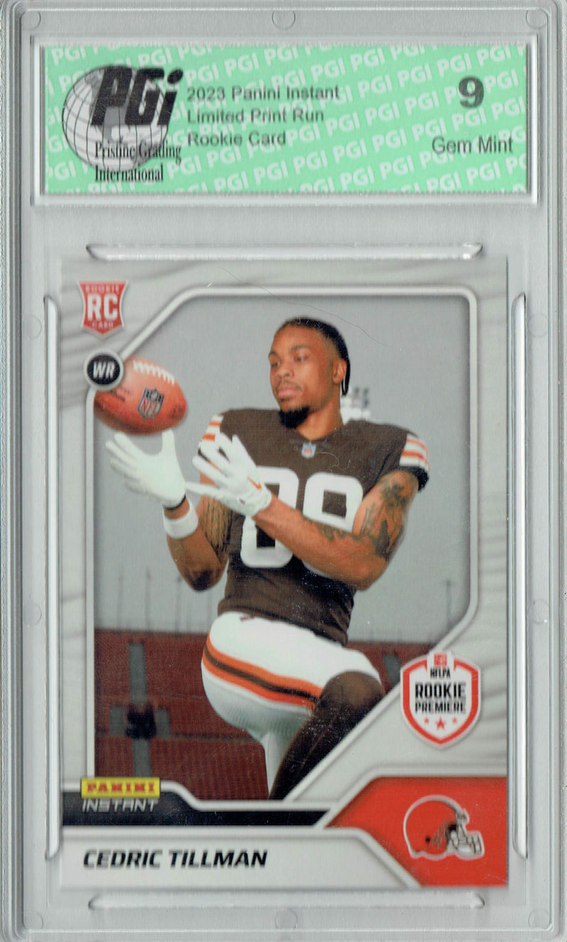 PGI 9 Cedric Tillman 2023 Panini Instant #24 1 of 521 Rookie Card