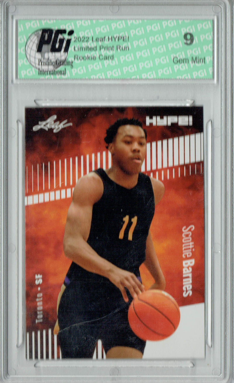 PGI 9 Scottie Barnes 2022 Leaf HYPE! #75 Only 5000 Made! Rookie Card