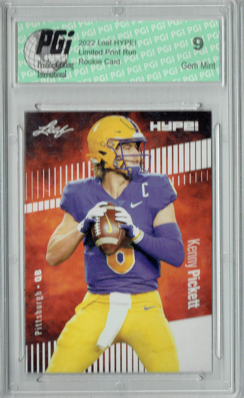 PGI 9 Kenny Pickett 2022 Leaf HYPE! #79A Only 5000 Made! Rookie Card