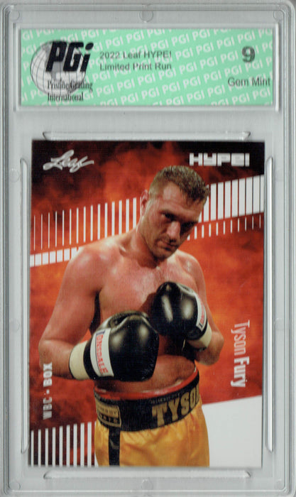 PGI 9 Tyson Fury 2022 Leaf HYPE! #93 Only 5000 Made! Trading Card