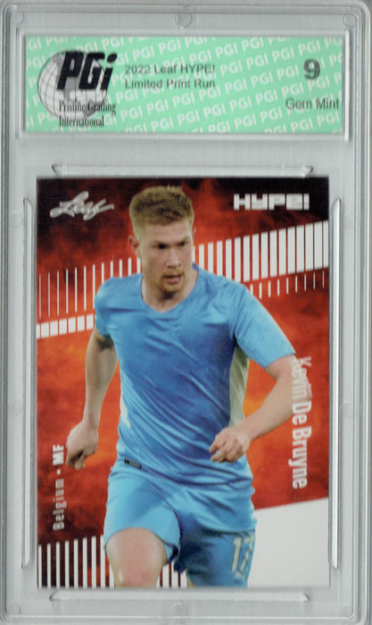 PGI 9 Kevin De Bruyne 2022 Leaf HYPE! #95 Only 5000 Made! Trading Card