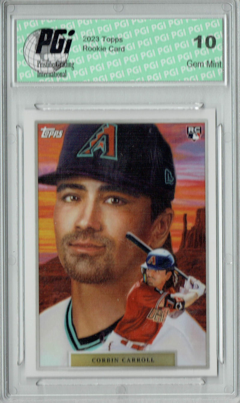 Corbin Carroll 2023 Topps Game Within the Game #4 Rookie Card PGI 10