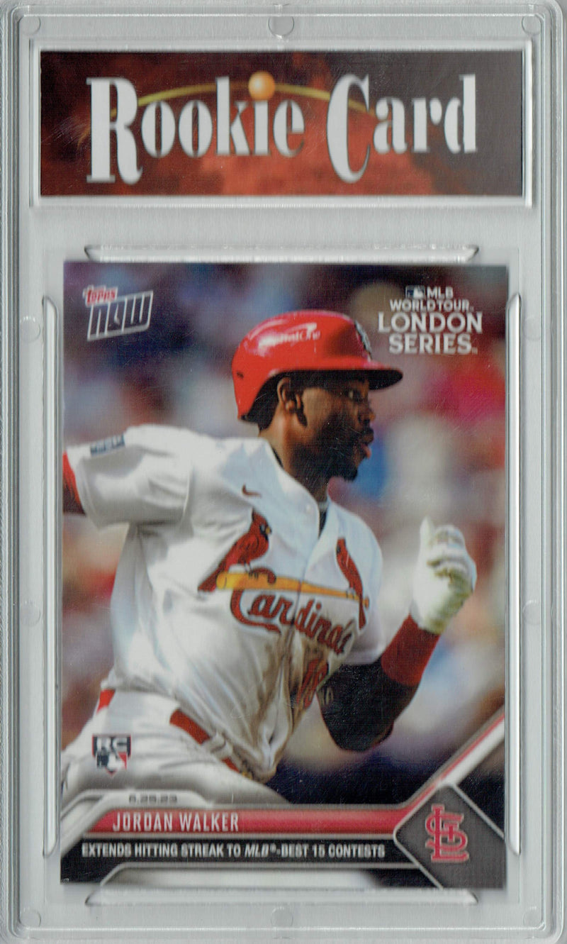 Certified Mint+ Jordan Walker 2023 Topps Now #494 Extends Hitting Streak Rookie Card