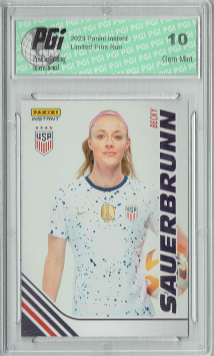 Becky Sauerbrunn 2023 Panini Instant #S-BSA Women's World Cup Trading Card PGI 10
