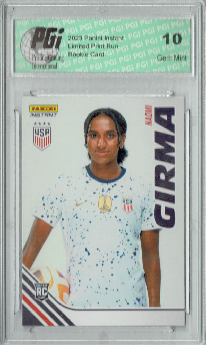 Naomi Girma 2023 Panini Instant #S-NG Women's World Cup Rookie Card PGI 10