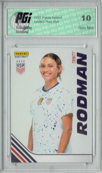 Trinity Rodman 2023 Panini Instant #S-TR Women's World Cup Trading Card PGI 10