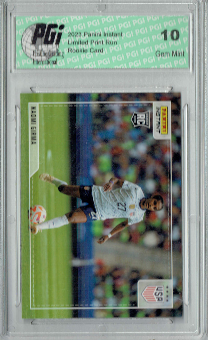 Naomi Girma 2023 Panini Instant #A-NG Women's World Cup Action Rookie Card PGI 10