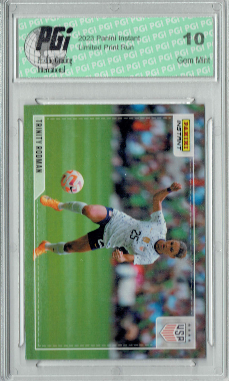 Trinity Rodman 2023 Panini Instant #A-TR Women's World Cup Action Trading Card PGI 10