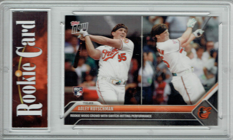 Certified Mint+ Adley Rutschman 2023 Topps Now #557 Switch Hit Star Rookie Card