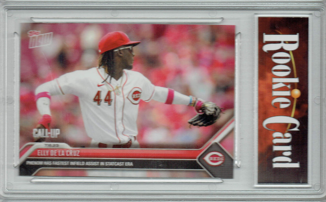 Certified Mint+ Elly De La Cruz 2023 Topps Now #575 Fastest Infield Assist Ever Rookie Card