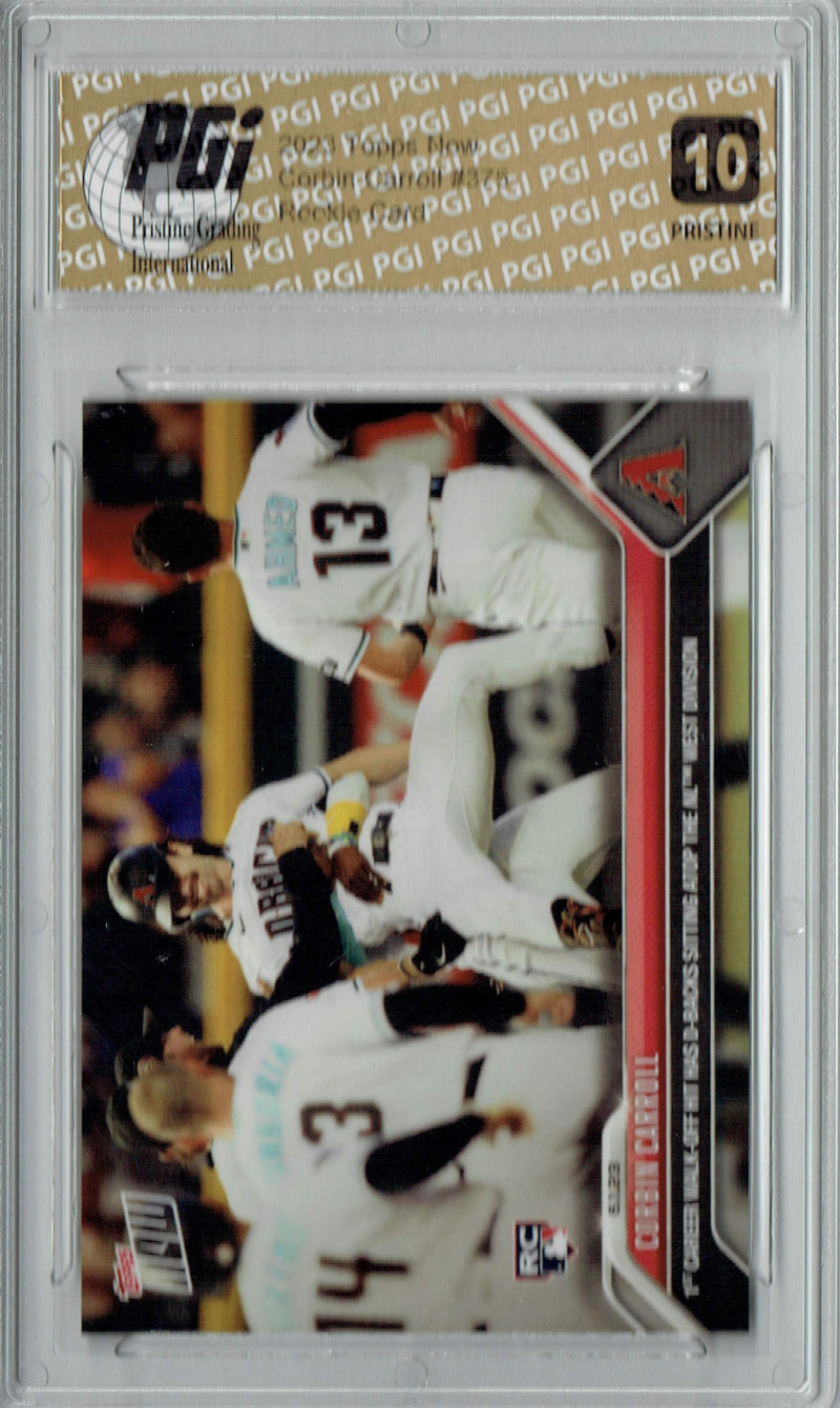 Corbin Carroll 2023 Topps Now #375 PRISTINE Rookie Card PGI 10