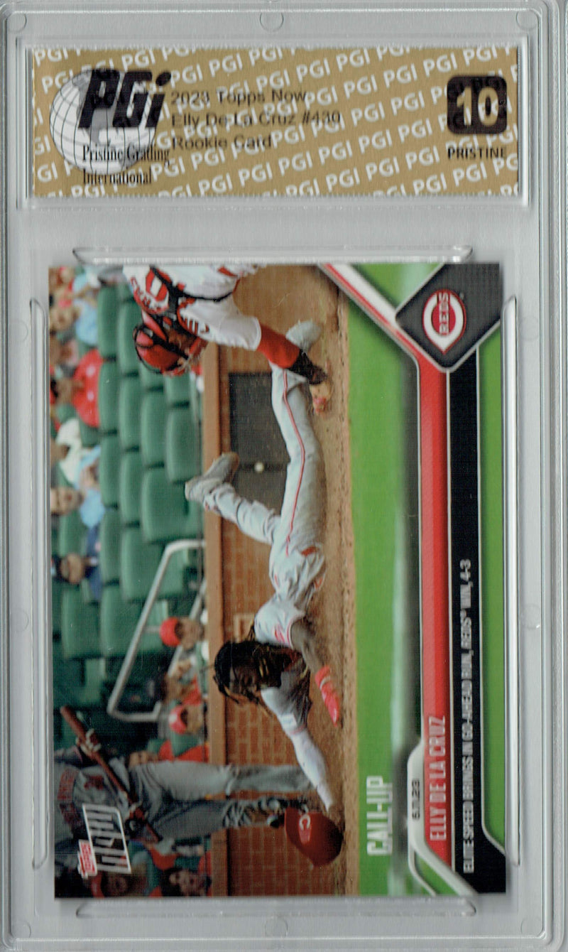 Elly De La Cruz 2023 Topps Now #430 PRISTINE Reds Rookie Card PGI 10