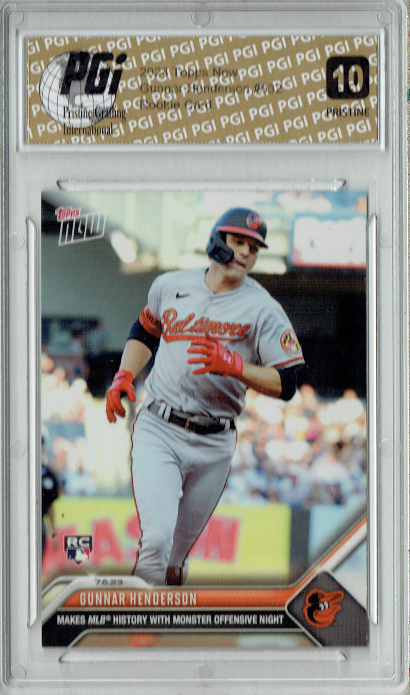 Gunnar Henderson 2023 Topps Now #532 PRISTINE Rookie Card PGI 10