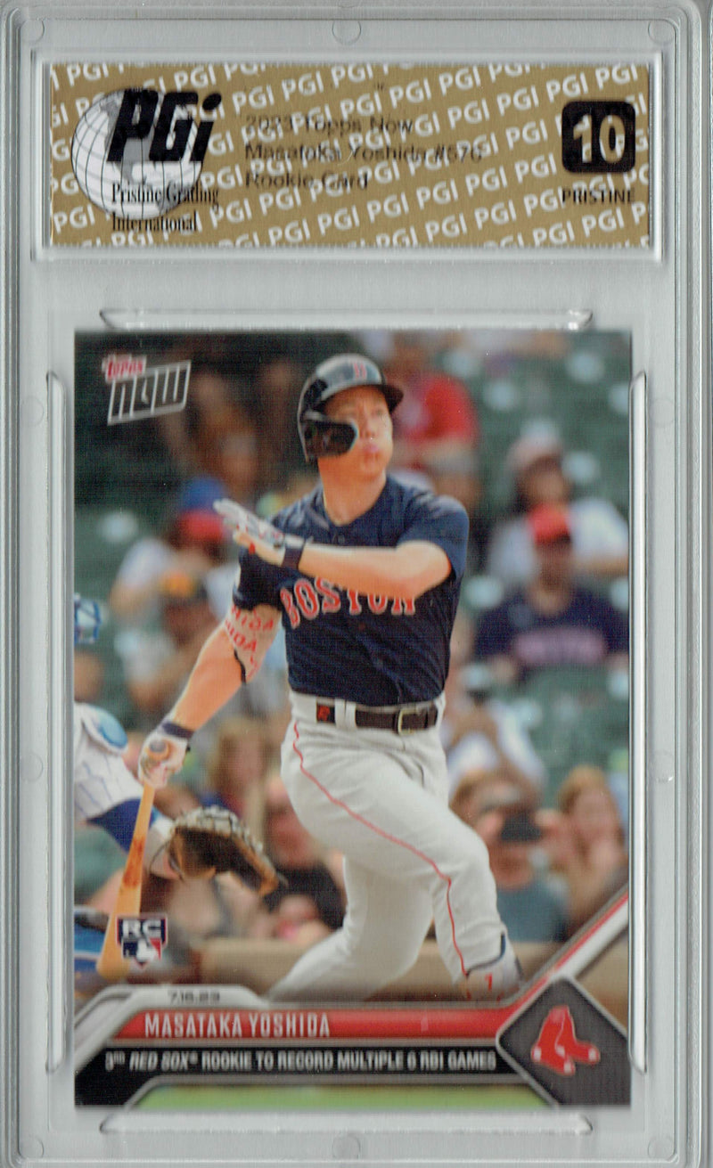 Masataka Yoshida 2023 Topps Now #576 PRISTINE Rookie Card PGI 10