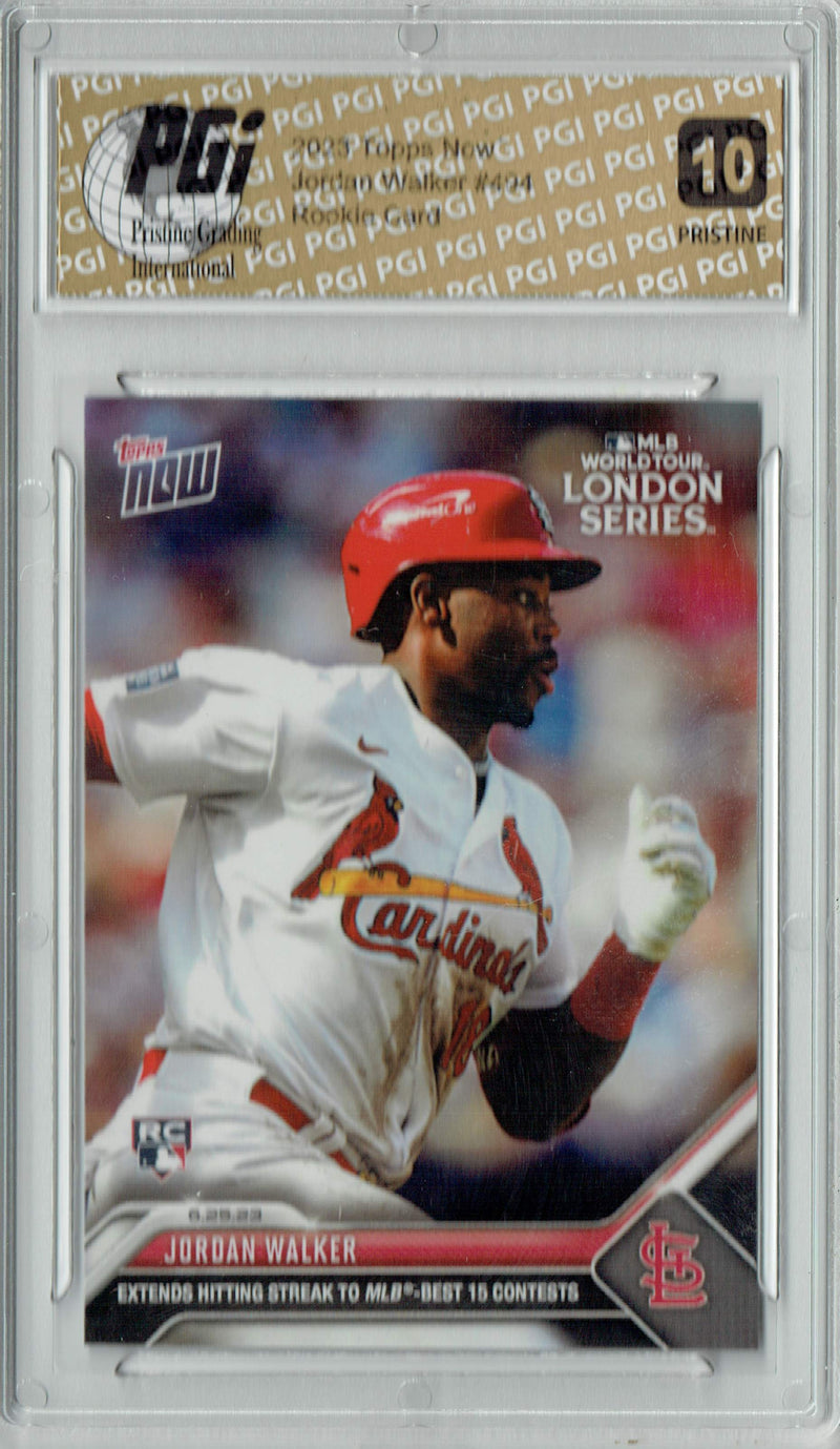 Jordan Walker 2023 Topps Now #494 PRISTINE Rookie Card PGI 10