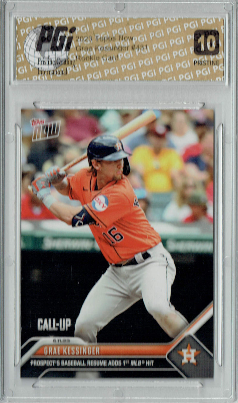 Grae Kessinger 2023 Topps Now #431 PRISTINE Rookie Card PGI 10