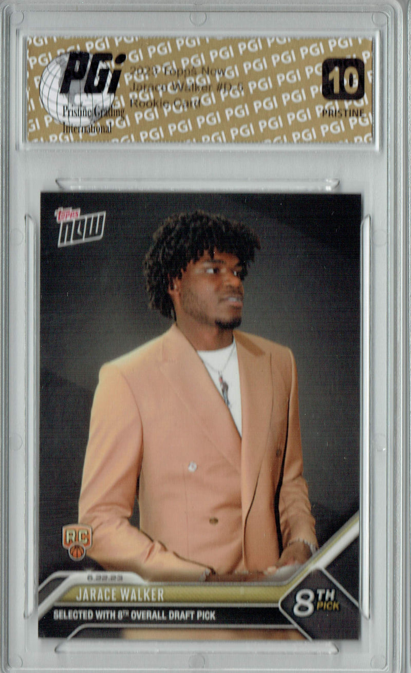 Jarace Walker 2023 Topps Now #D-5 PRISTINE Rookie Card PGI 10