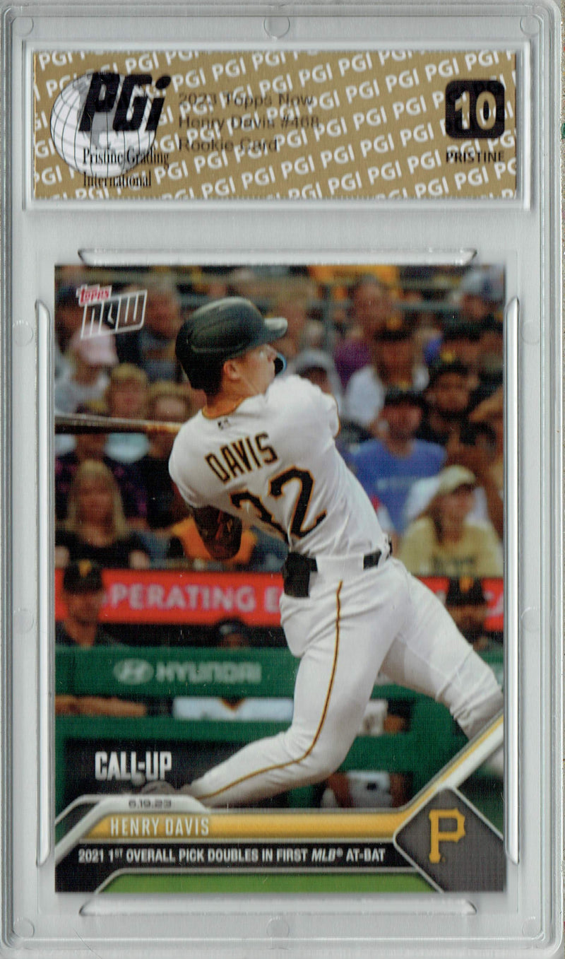 Henry Davis 2023 Topps Now #468 PRISTINE Rookie Card PGI 10