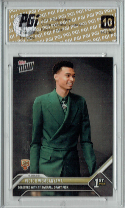 Victor Wembanyama 2023 Topps Now #D-1 PRISTINE Rookie Card PGI 10