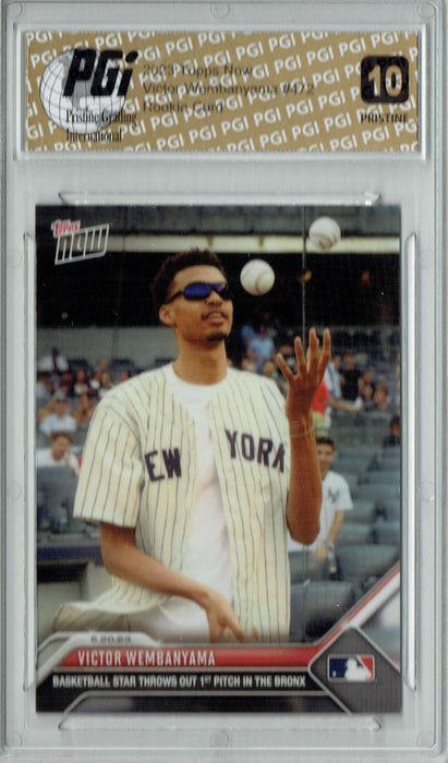 Victor Wembanyama 2023 Topps Now #472 PRISTINE Rookie Card PGI 10