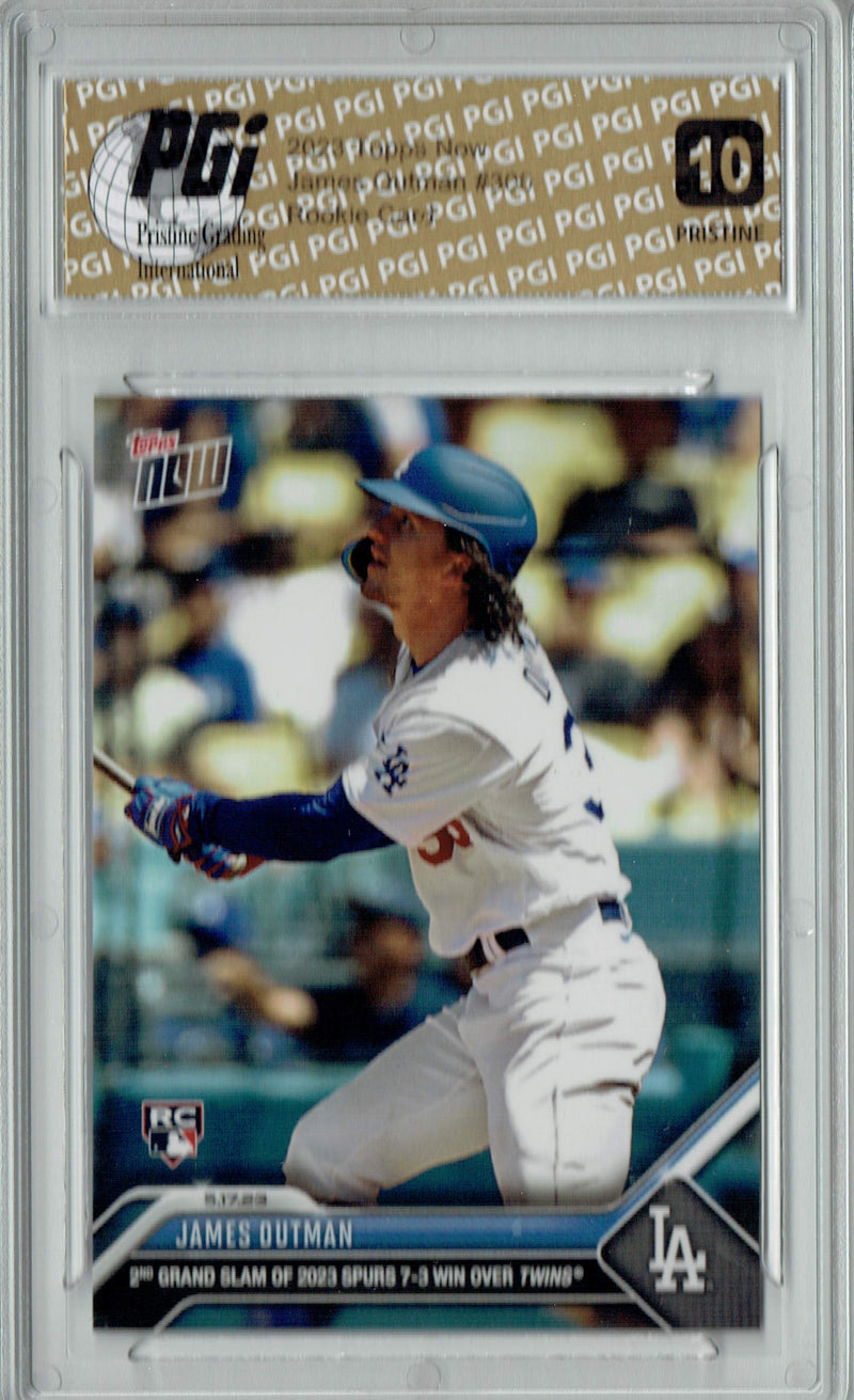 James Outman 2023 Topps Now #306 PRISTINE Rookie Card PGI 10