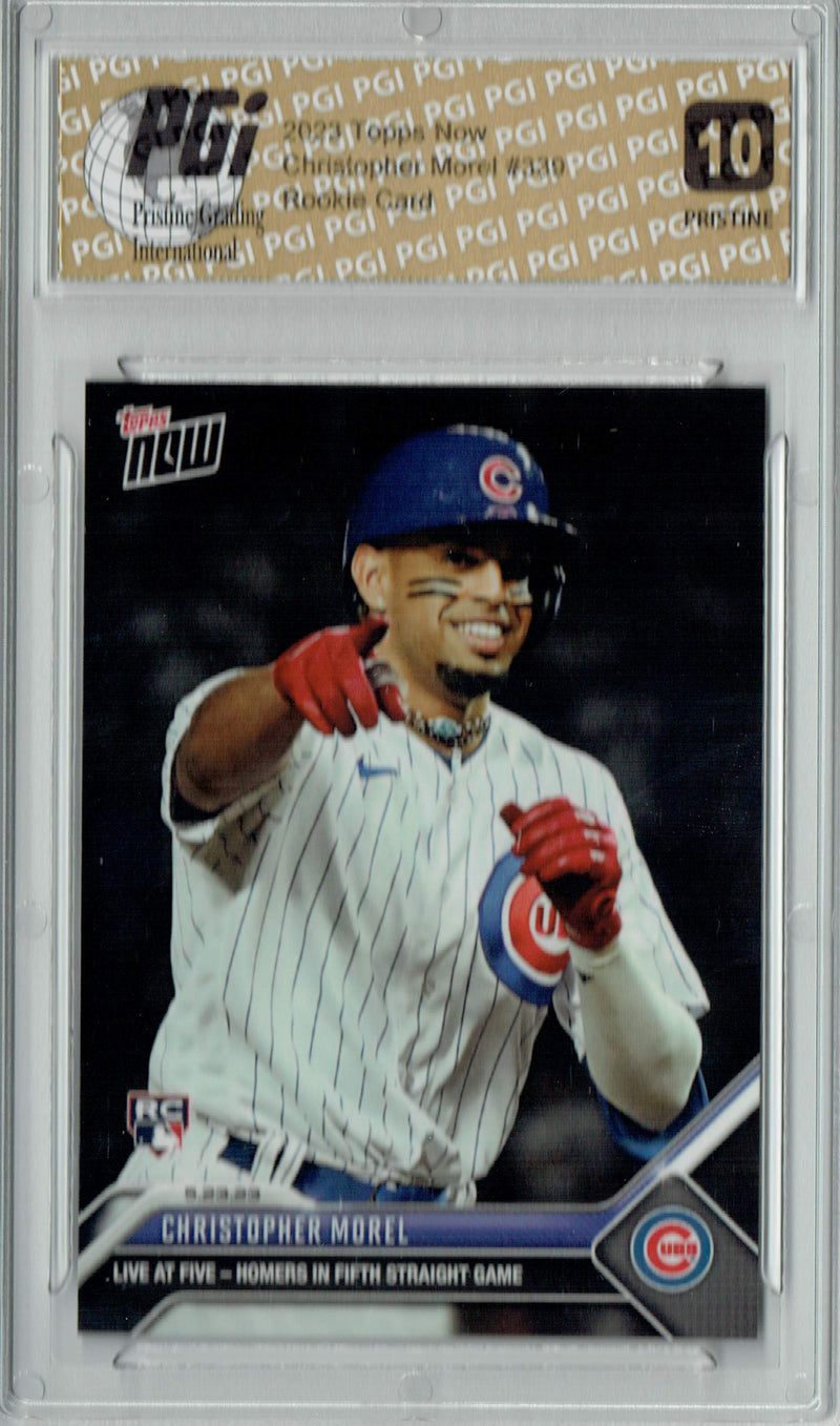 Christopher Morel 2023 Topps Now #339 PRISTINE Rookie Card PGI 10