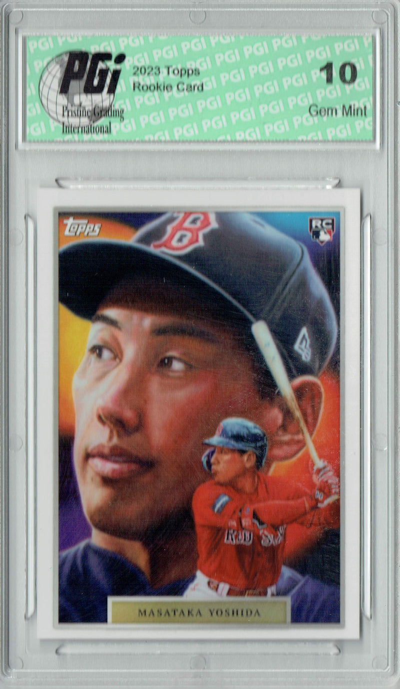 Masataka Yoshida 2023 Topps Game Within the Game #5 Rookie Card PGI 10