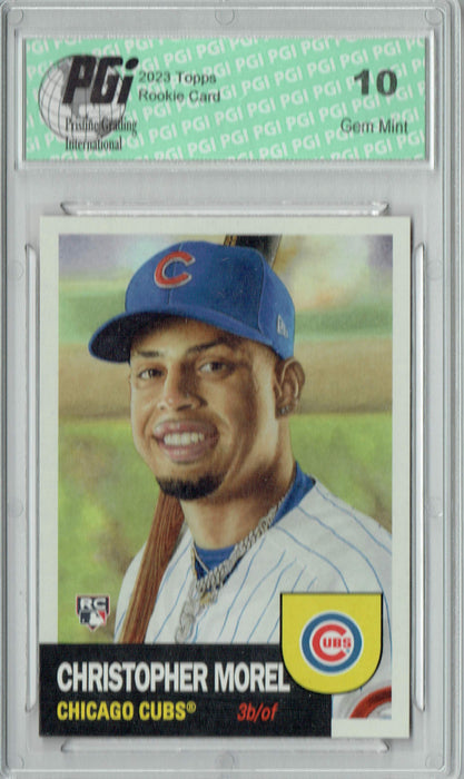 Christopher Morel 2023 Topps Living Set #641 Cubs Rookie Card PGI 10