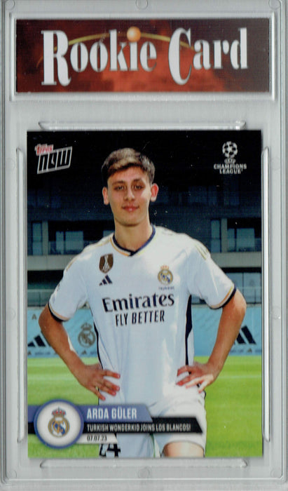 Certified Mint+ Arda Guler 2023 Topps Now #129 Turkish Wonderkid Joins Real Madrid Rookie Card