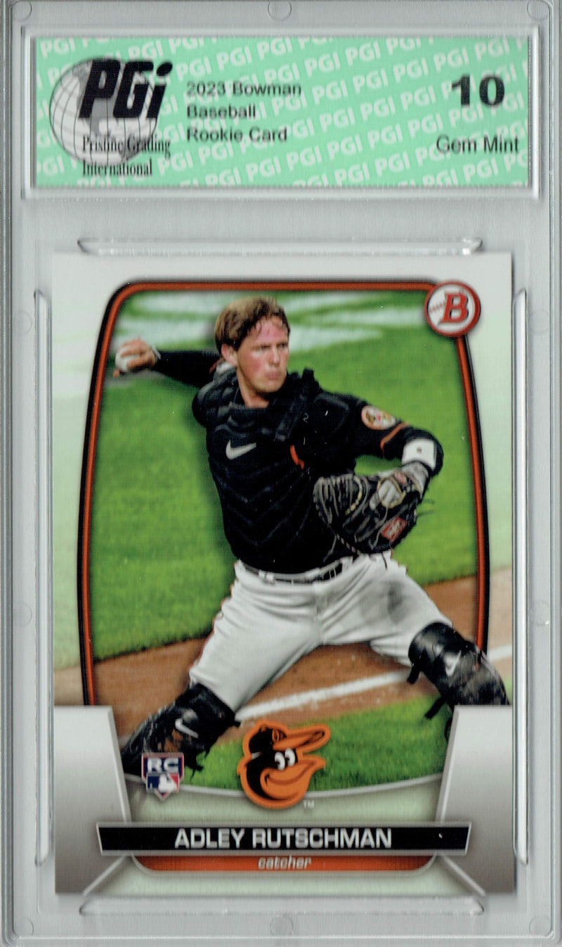 Adley Rutschman 2023 Bowman #40 Orioles Rookie Card PGI 10
