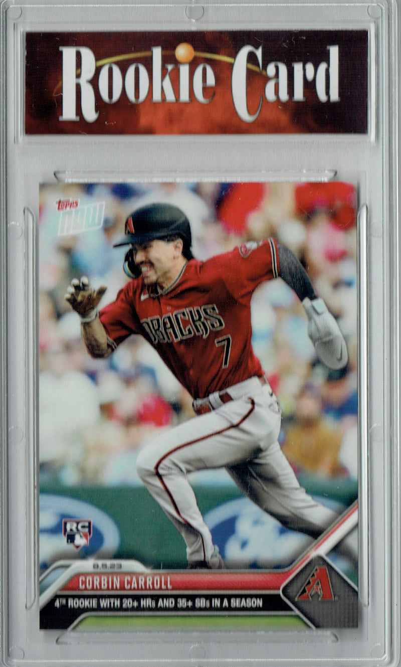 Certified Mint+ Corbin Carroll 2023 Topps Now #657 Arizona Diamondbacks Rookie Card