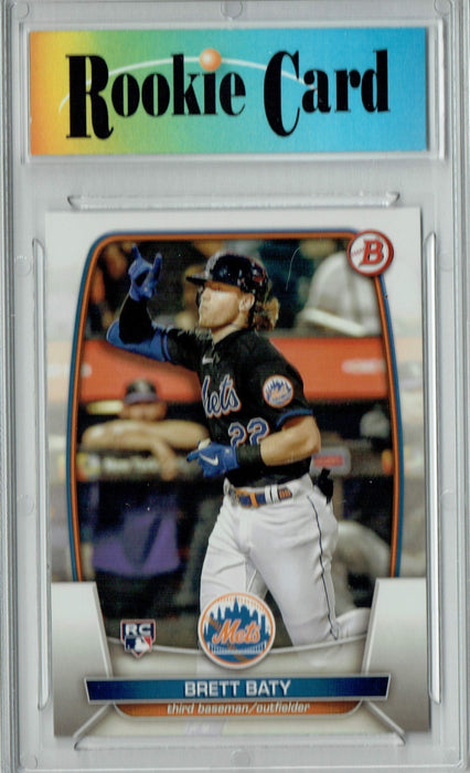 Certified Mint+ Brett Baty 2023 Bowman #80 New York Mets Rookie Card