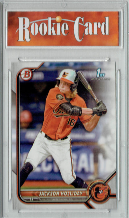 Certified Mint+ Jackson Holliday 2022 Bowman #BD-168 Baltimore Orioles Rookie Card