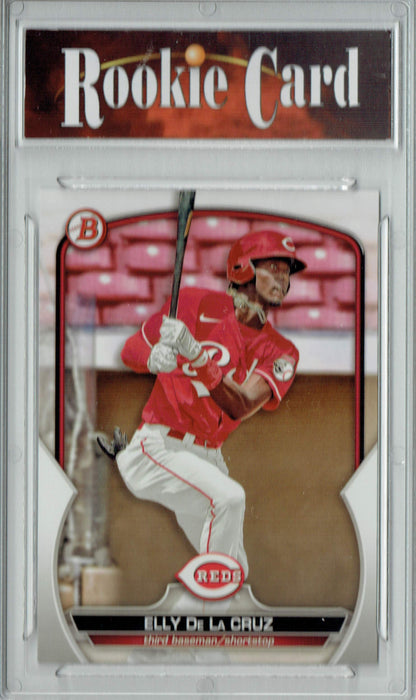 Certified Mint+ Elly De La Cruz 2023 Bowman #BP-65 Cincinnati Reds Rookie Card