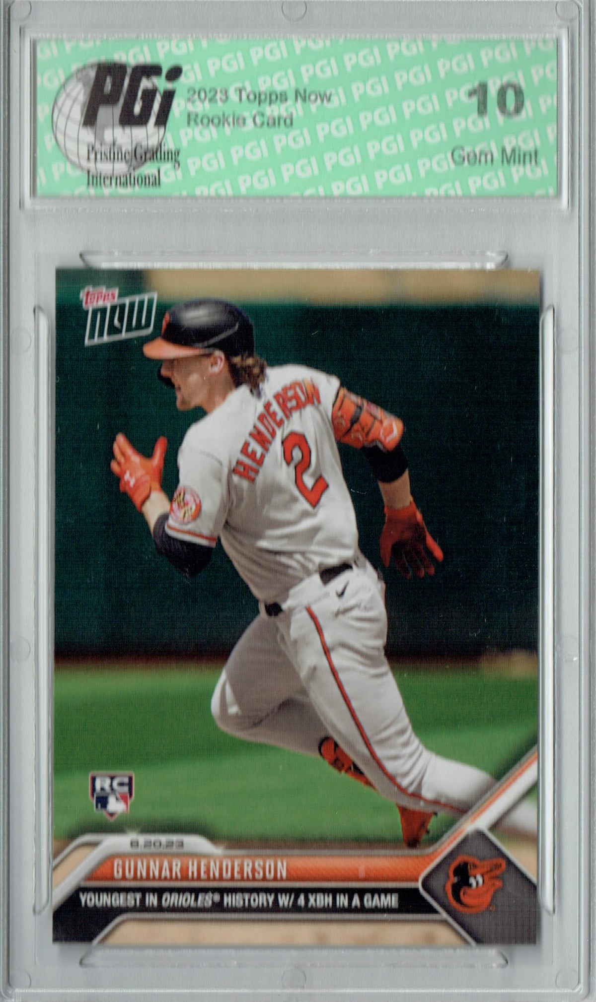 Gunnar Henderson 2023 Topps Now #738 Youngest Orioles History