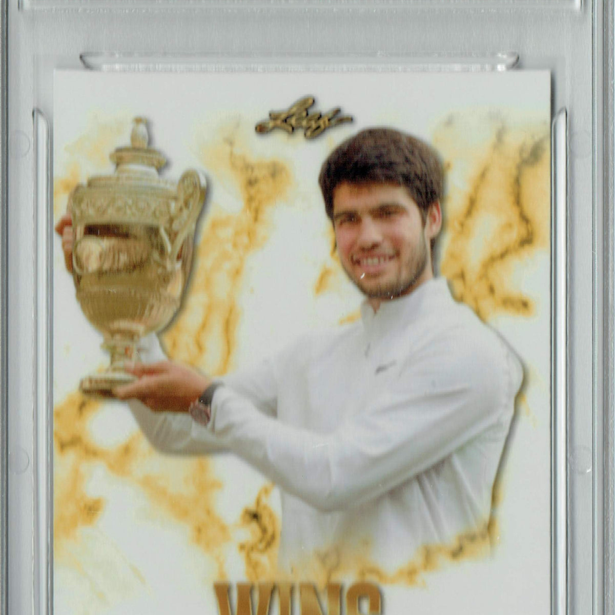 Carte Carlos Alcaraz Wins Wimbledon 2023 - Leaf Pro Set Limited Edition - Notée 10