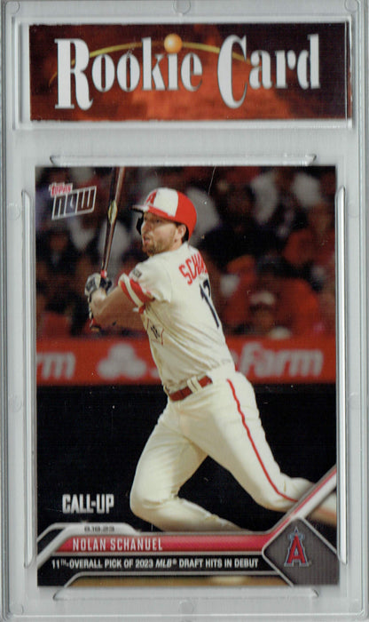 Certified Mint+ Nolan Schanuel 2023 Topps Now #725 MLB Debut Rookie Card