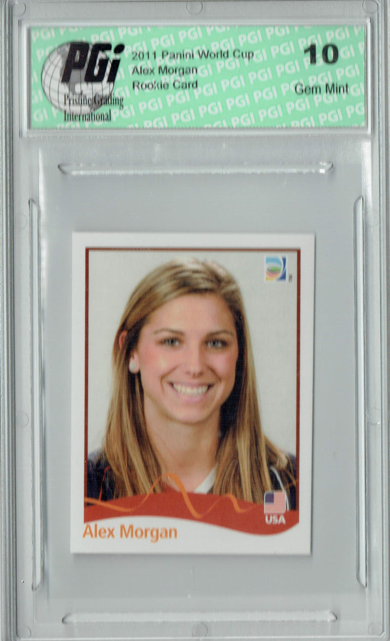 Alex Morgan 2011 Panini Rewe #NNO World Cup Germany Rookie Card PGI 10