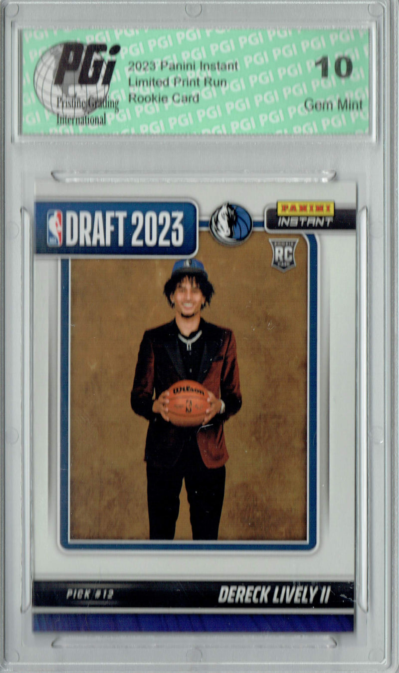 Dereck Lively II 2023 Panini Instant #DN-9 NBA Draft Rookie Card PGI 10